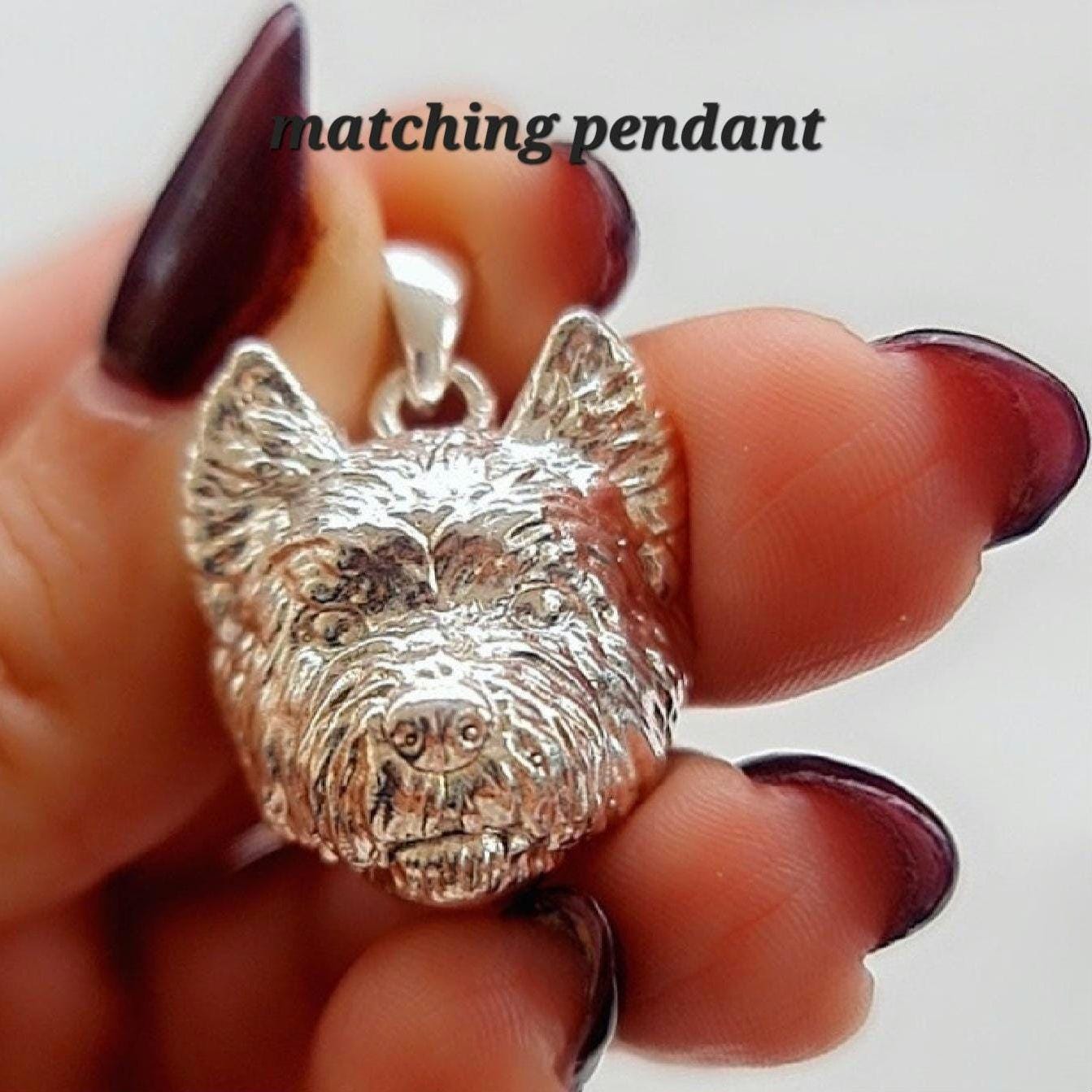 Handmade West Highland Terrier Ring: 925 Silver Pet Lover Accessory