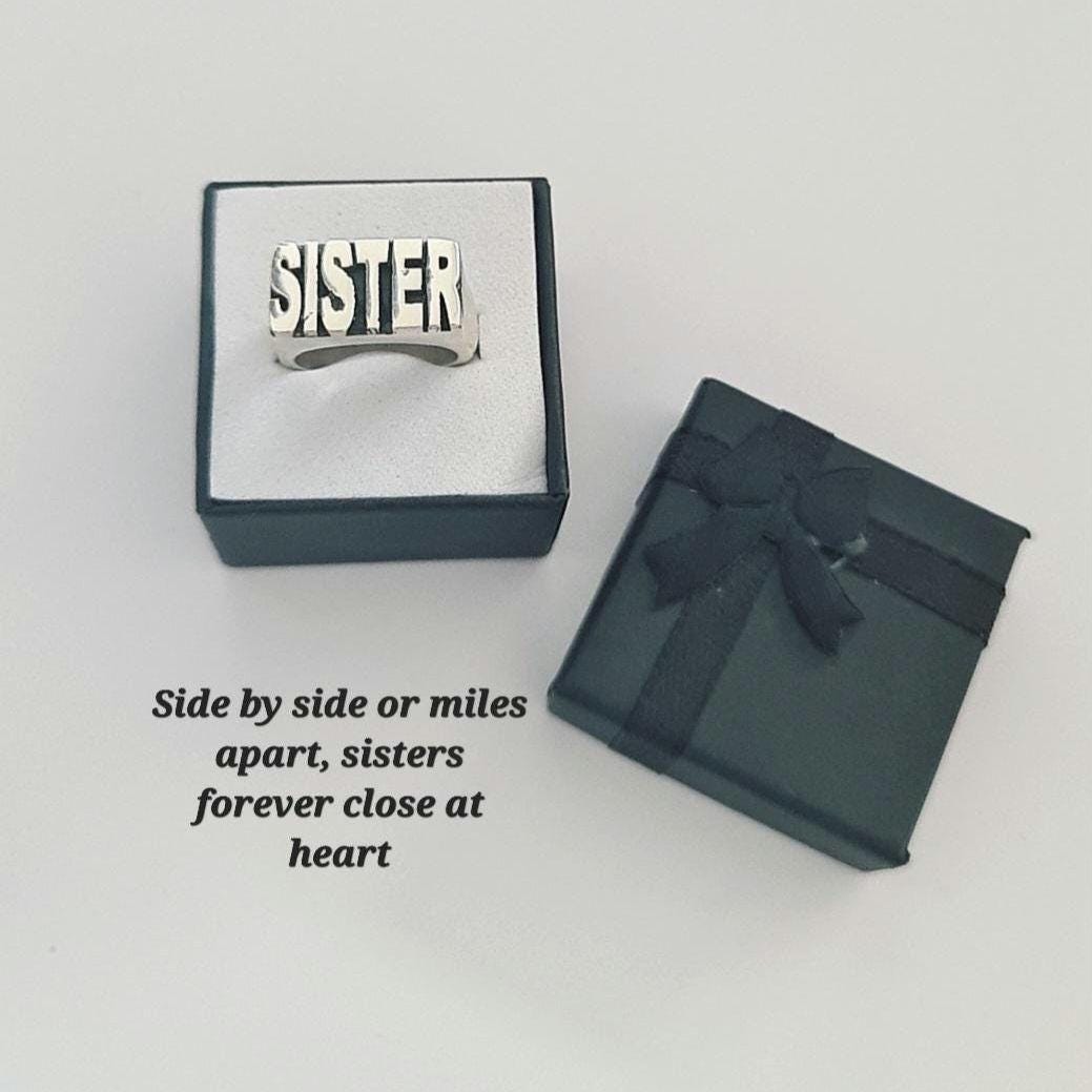Sister Ring sterling silver - A gift that celebrates sisterhood & friendship
