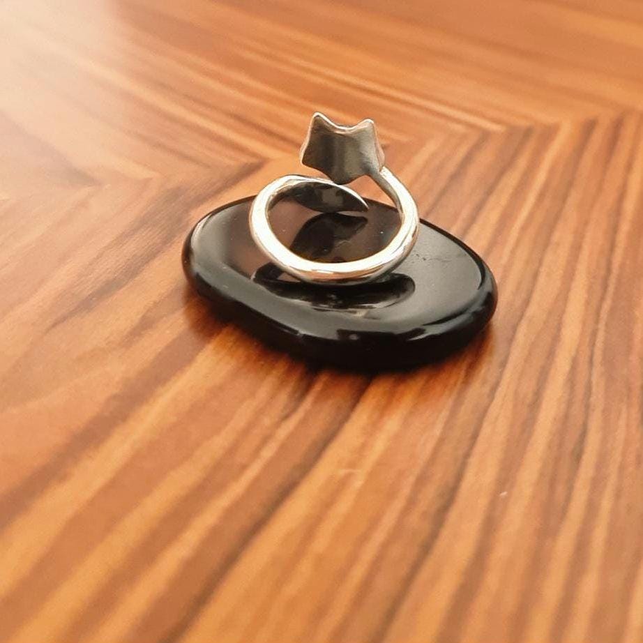 Handmade Sterling Silver Fox Ring: Animal Jewelry Gift