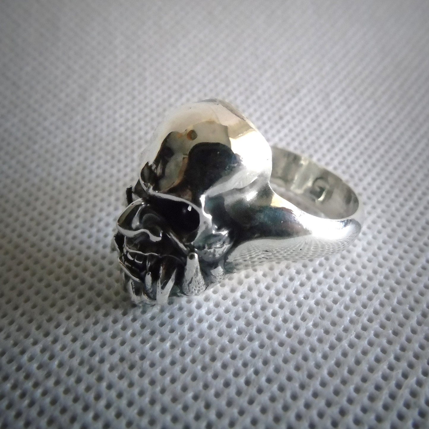 Samurai Japanese  Skull Ring   Sterling Silver Art, Ancient & Modern Japanese Style