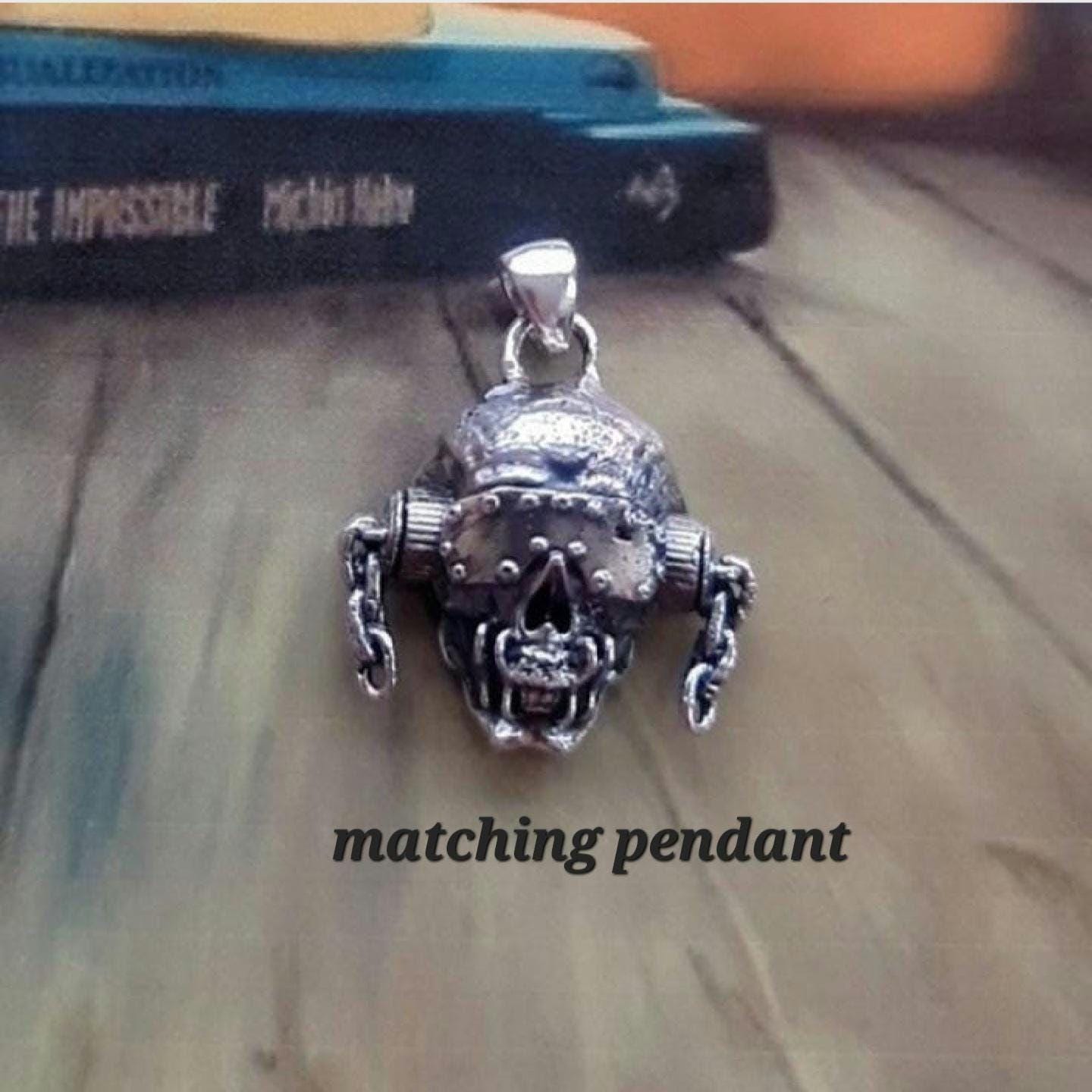 Handmade Sterling Silver Megadeth Vic Rattlehead Skull Ring - Heavy Metal Biker Jewelry