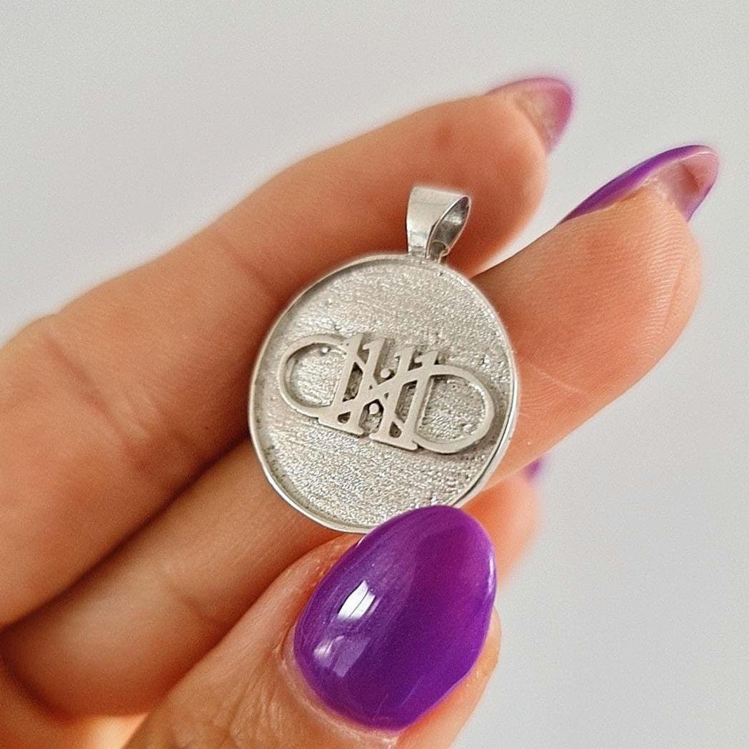 11:11  Infinity Angel Number Sterling Silver Pendant - Inspirational Charm