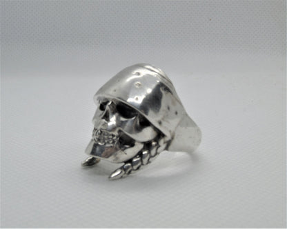 Handmade Gothic Sterling Silver Mexican Skull Ring
