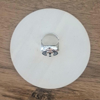 Handmade Sterling Silver 8 Ball Ring: Billiard Inspired Statement Jewelry