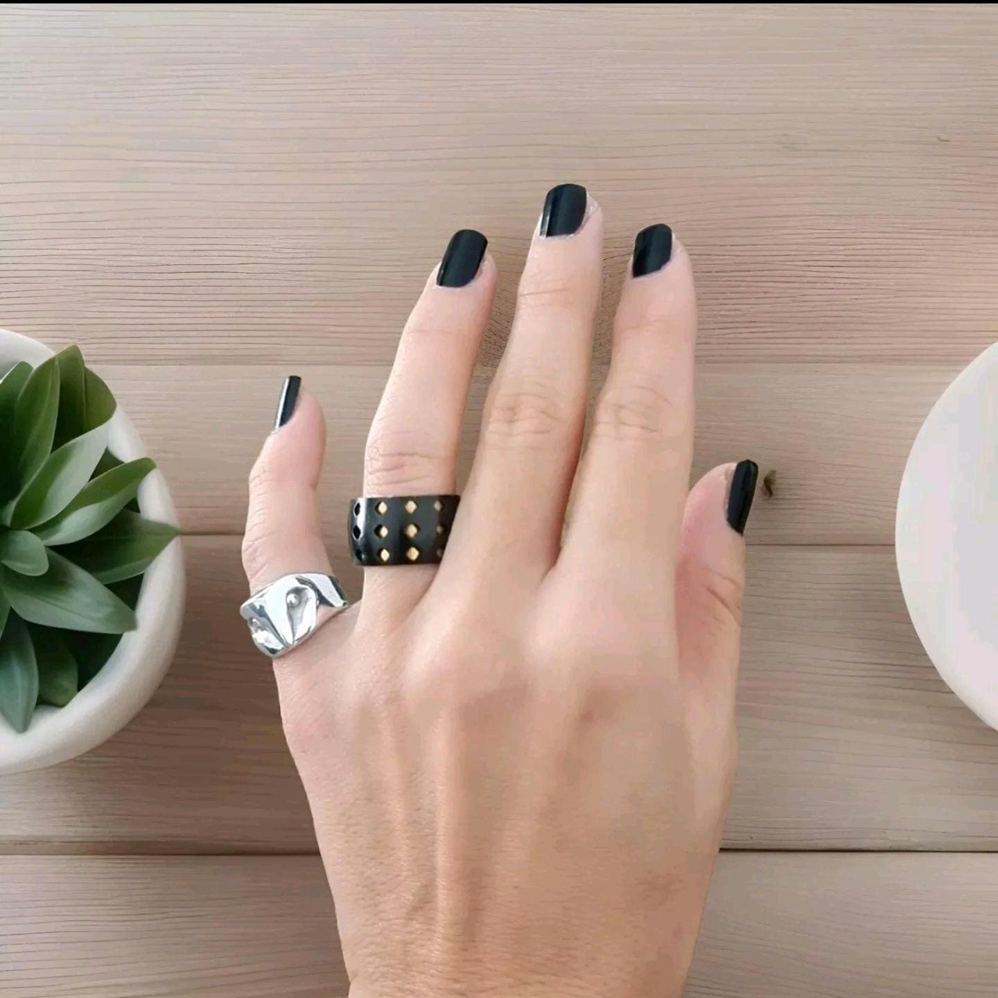 OWL RING - Handcrafted 925 Silver Stylized Animal Jewelry Minimalistic -  solid sturdy