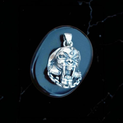 Motorhead Snaggletooth War Pig Pendant-  Sterling Silver-Heavy Duty Design for the Ultimate Rockstar
