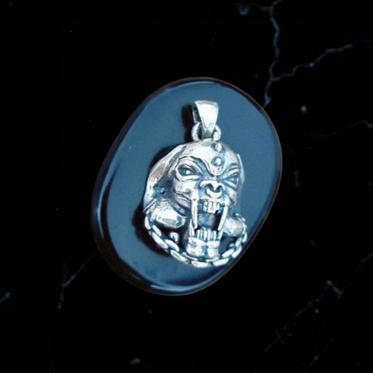Motorhead Snaggletooth War Pig Pendant-  Sterling Silver-Heavy Duty Design for the Ultimate Rockstar