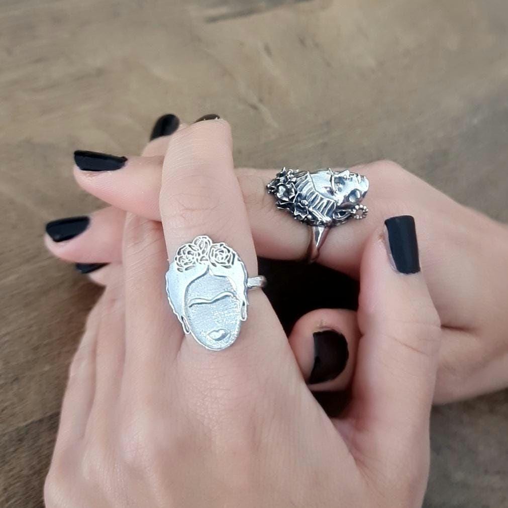 sterling silver ring - inspired by the iconic mexican painter - symbolising strength, powerand unmatched beauty