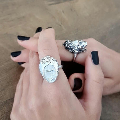 sterling silver ring - inspired by the iconic mexican painter - symbolising strength, powerand unmatched beauty