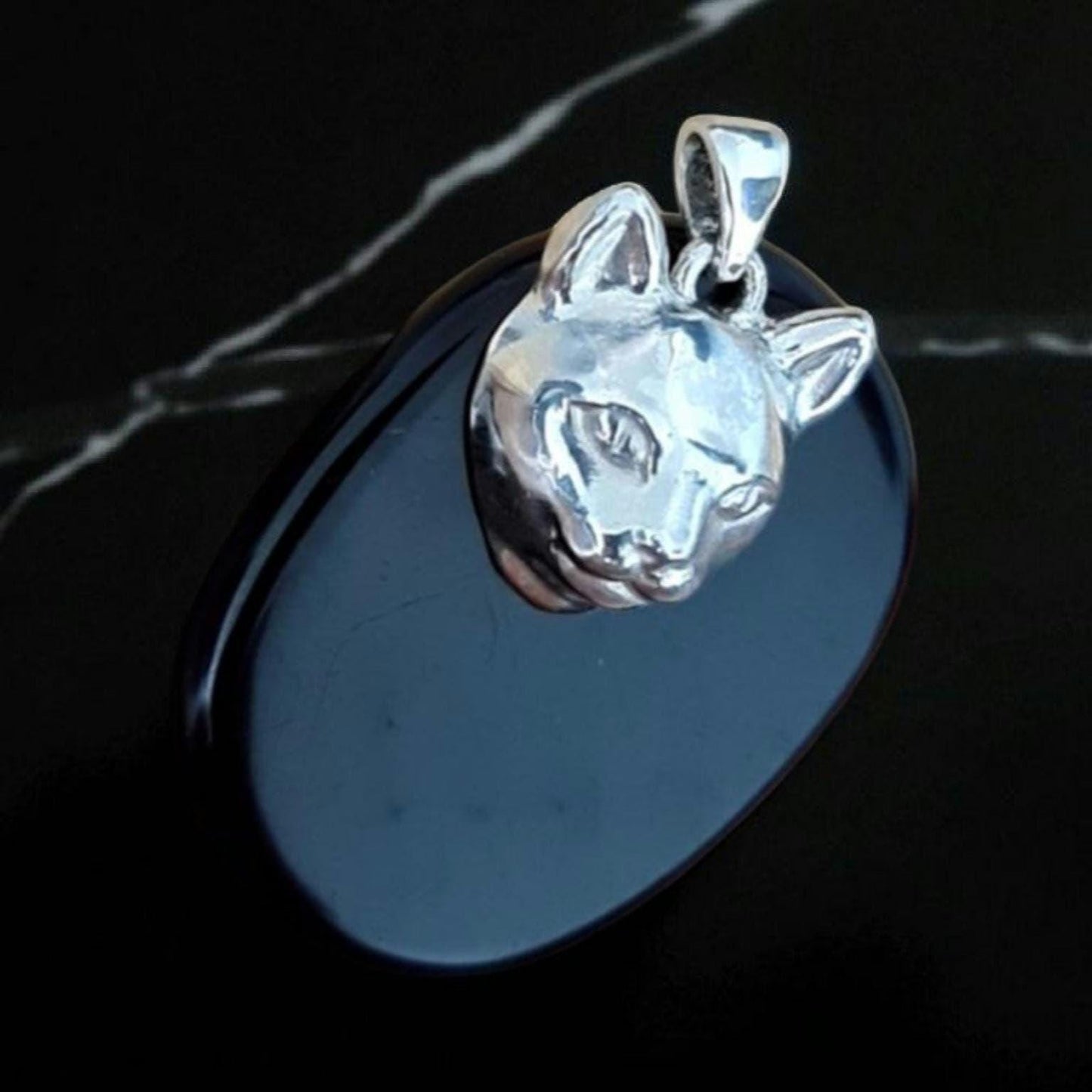 Handmade Sterling Silver Cat Pendant: Minimalist Feline Jewelry