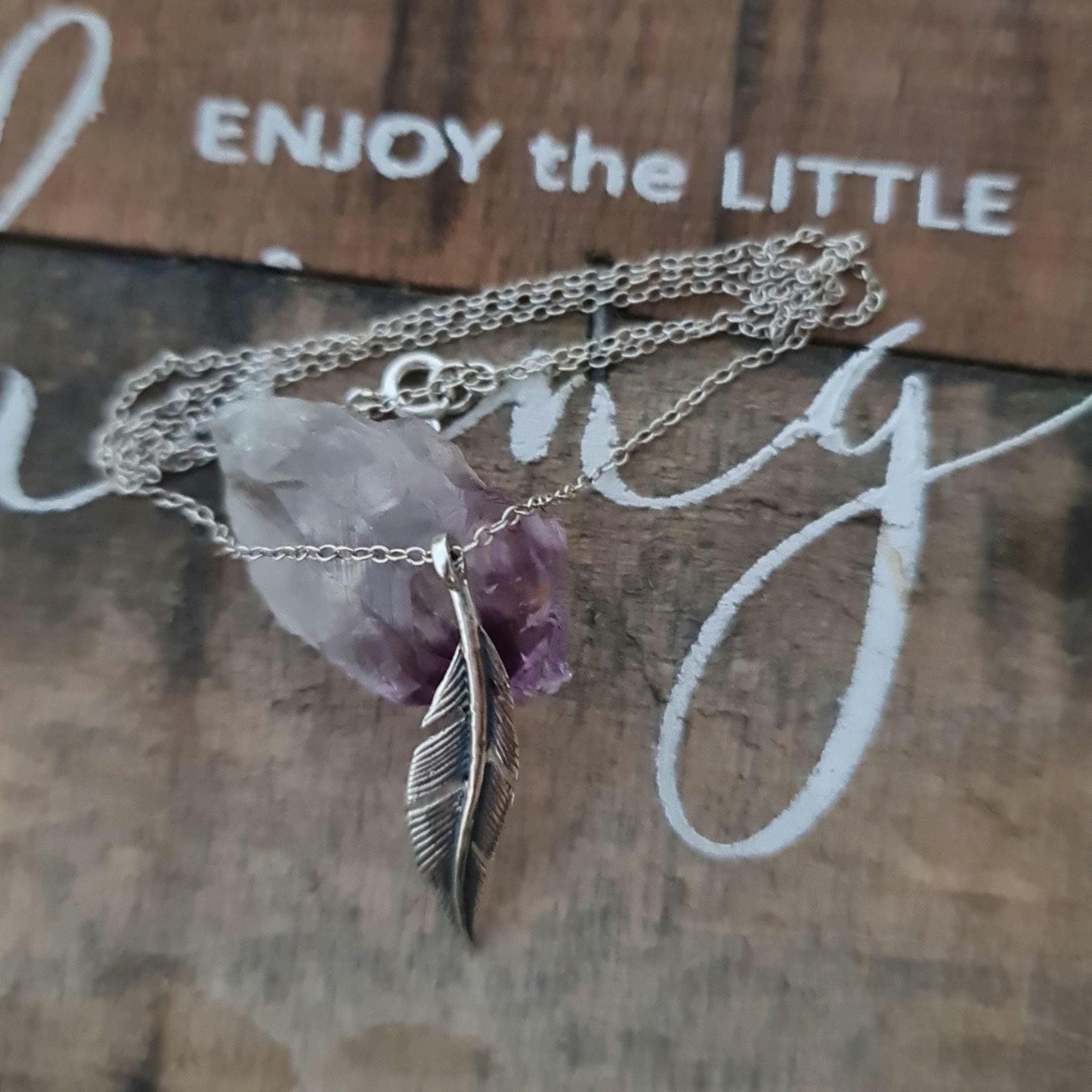 Delicate Feather Necklace  925 Sterling Silver – 45cm Chain – Minimalist Boho