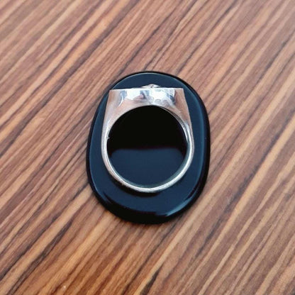 Custom Sterling Silver Dog Portrait Ring: Personalized Pet Keepsake