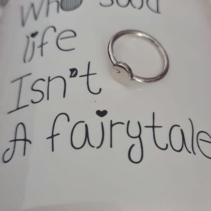 Handmade Sterling Silver Circle Ring: Minimalist Geometric Jewelry