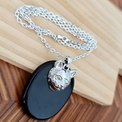Handmade Sterling Silver Cat Pendant: Minimalist Feline Jewelry