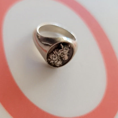 Handmade Sterling Silver Horse Ring: Western Equestrian Jewelry