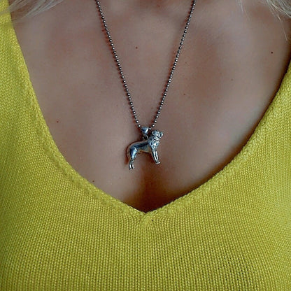 Handmade St. Bernard Silver Pendant: Dog Lover Gift