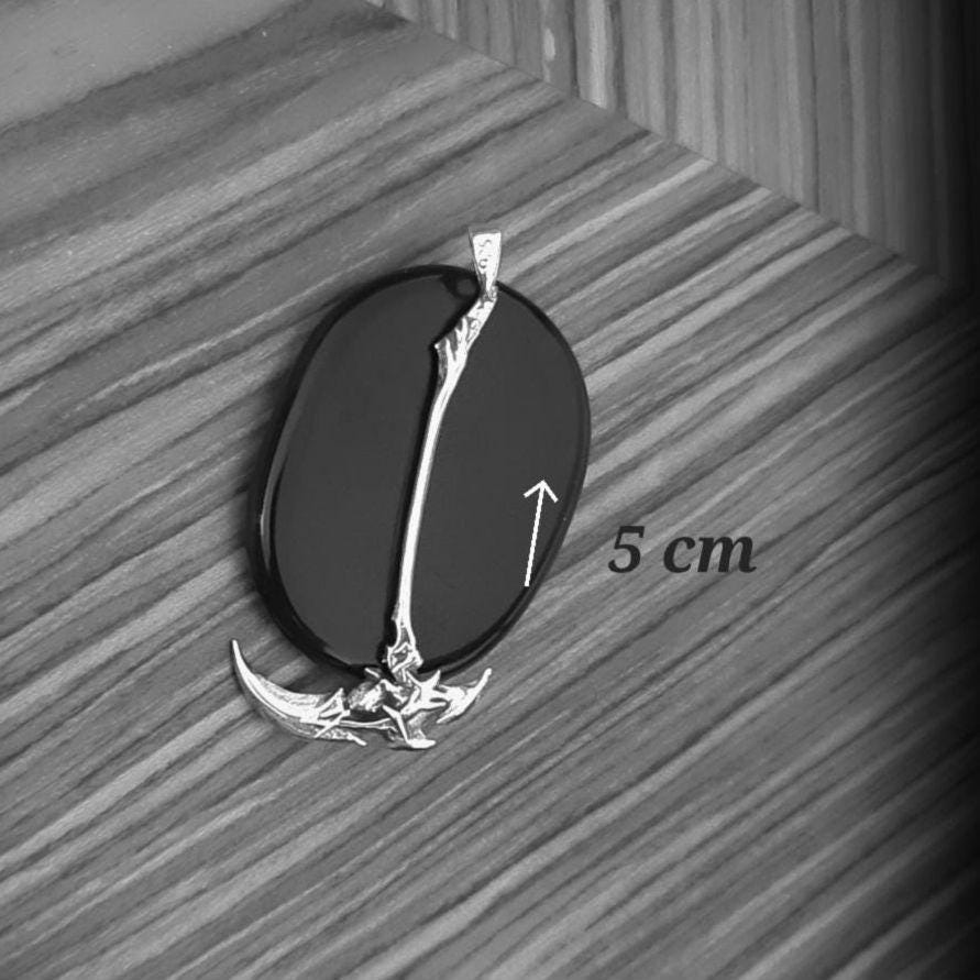 Kayn Scythe Pendant: 925 Sterling Silver LoL Gamer Necklace