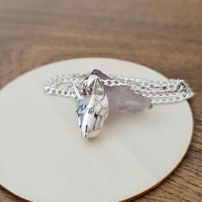 Handmade 925 Silver English Bull Terrier Pendant: Dog Lover Jewelry