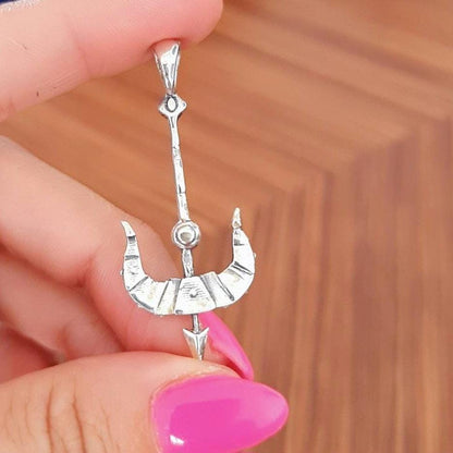 Sterling Silver Vayne Crossbow Pendant: Handmade LoL Gamer Necklace