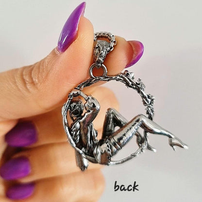 Dancing wreath girl in High heels Necklace- anime Cosplay