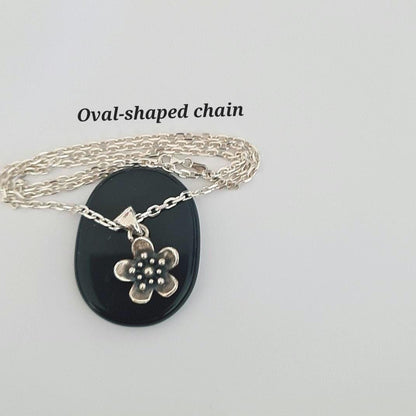 Oxidized Sterling Silver Flower Pendant: Vintage Floral Charm