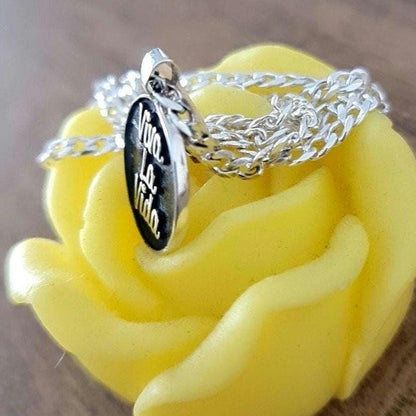 Viva la Vida Sterling Silver Pendant: Frida Kahlo Inspired