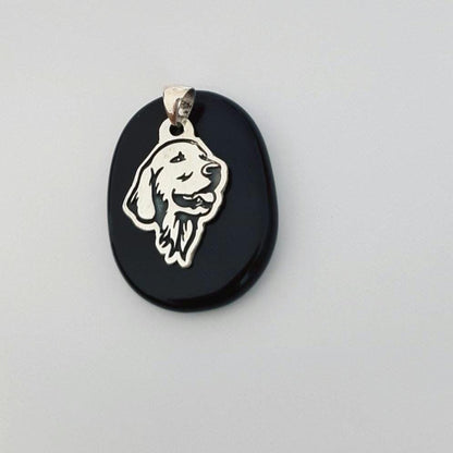 Sterling Silver Labrador Retriever Necklace: Dog Memorial Jewelry