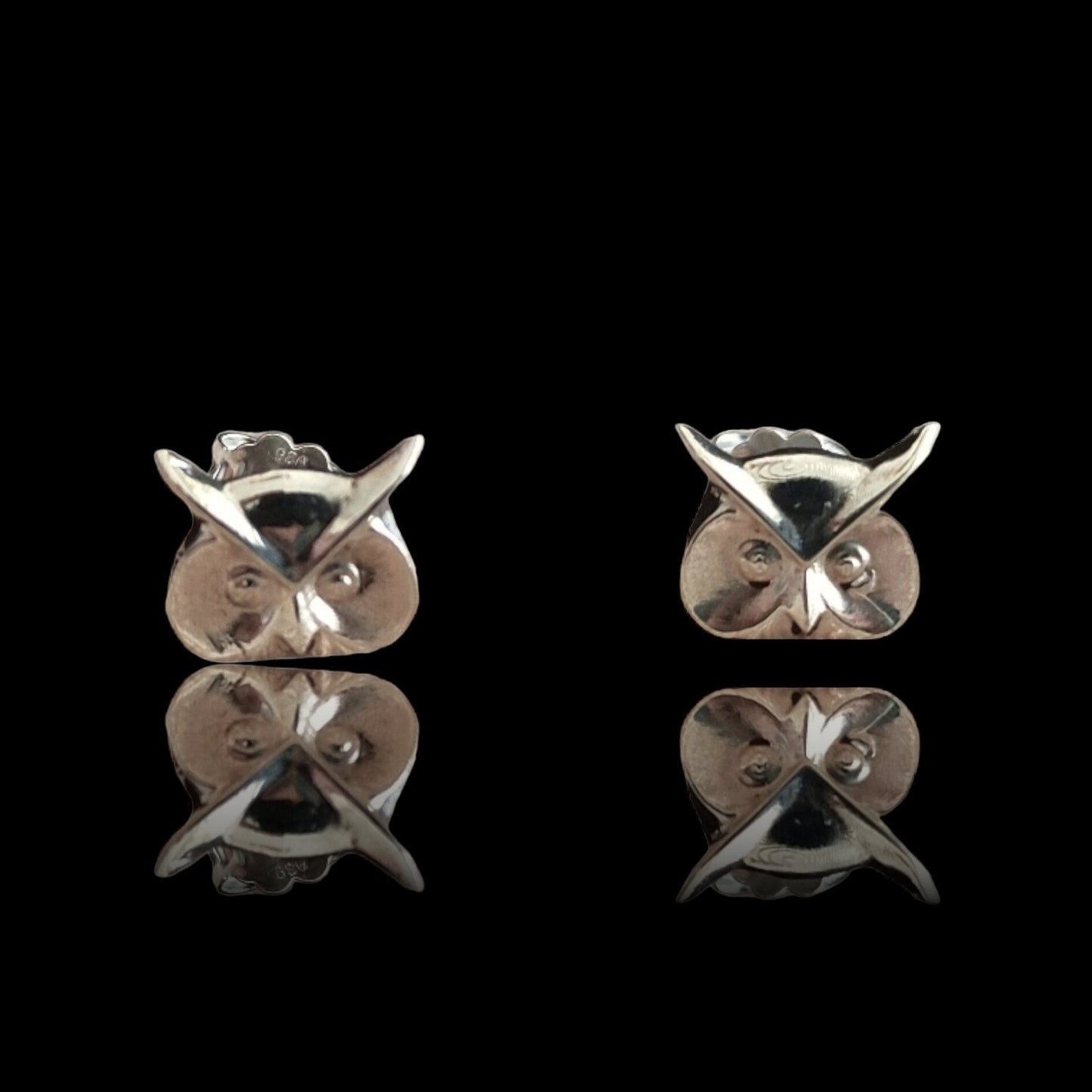Miniature Owl stud Earrings - Sterling Silver Studs - Animal Jewelry for Nature Lovers -