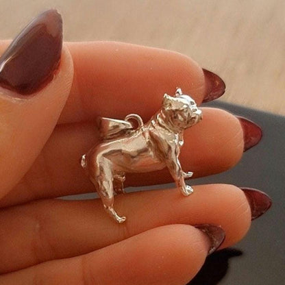 Handmade 925 Silver French Bulldog Pendant Necklace: Dog Lover Gift