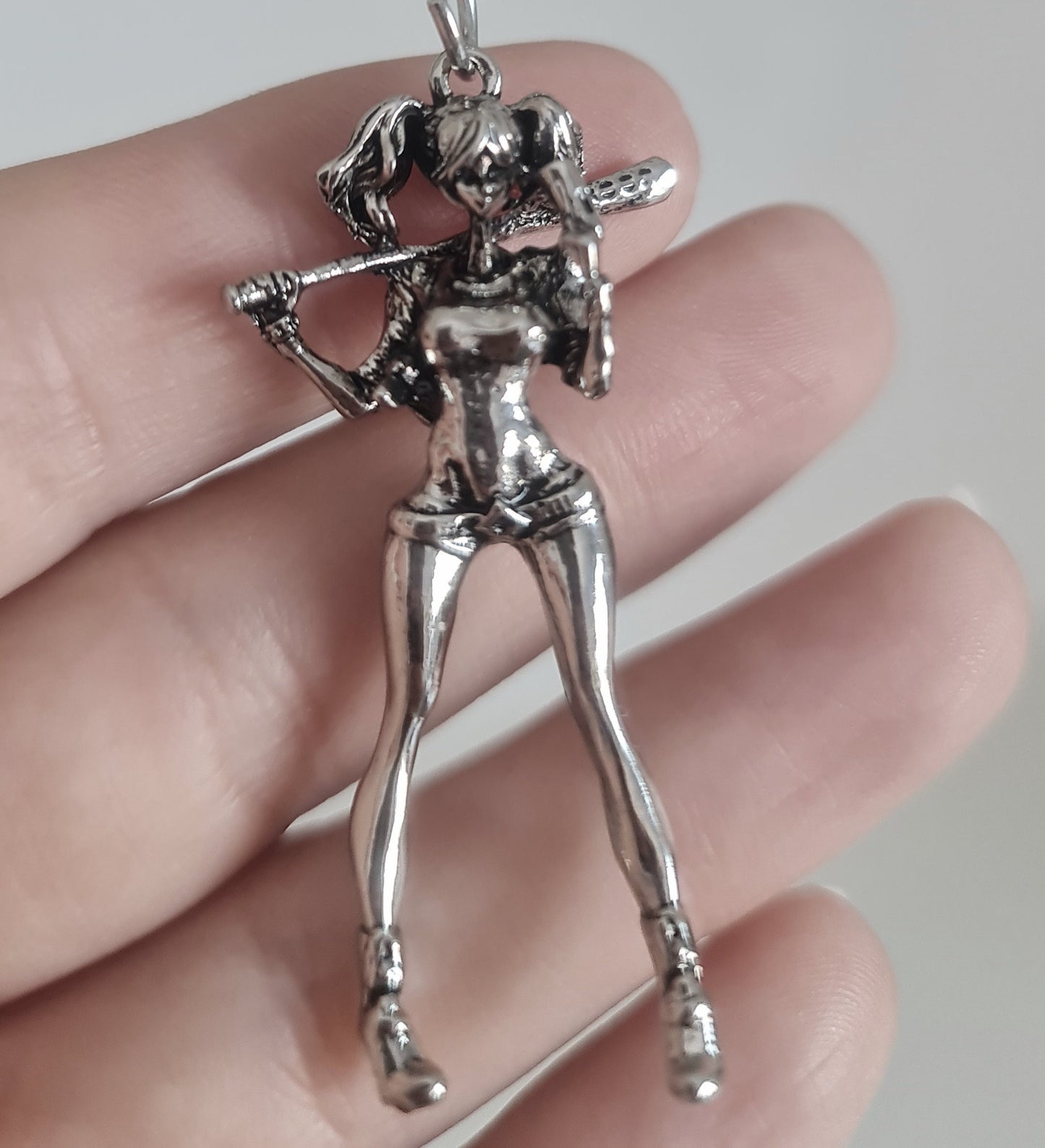 Baseball Girl  Necklace  Casual Fashion , anime,  retro Baseball jewellery