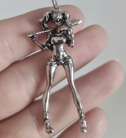 Baseball Girl  Necklace  Casual Fashion , anime,  retro Baseball jewellery