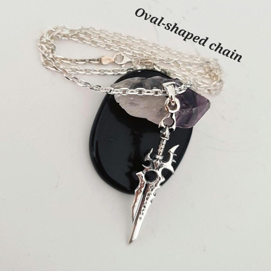 Shalamayne legendary sword Pendant , Wow, World of Warcraft , Handmade 925 Sterling Silver