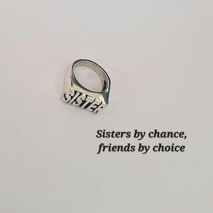 Sister Ring sterling silver - A gift that celebrates sisterhood & friendship