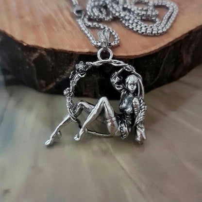 Dancing wreath girl in High heels Necklace- anime Cosplay