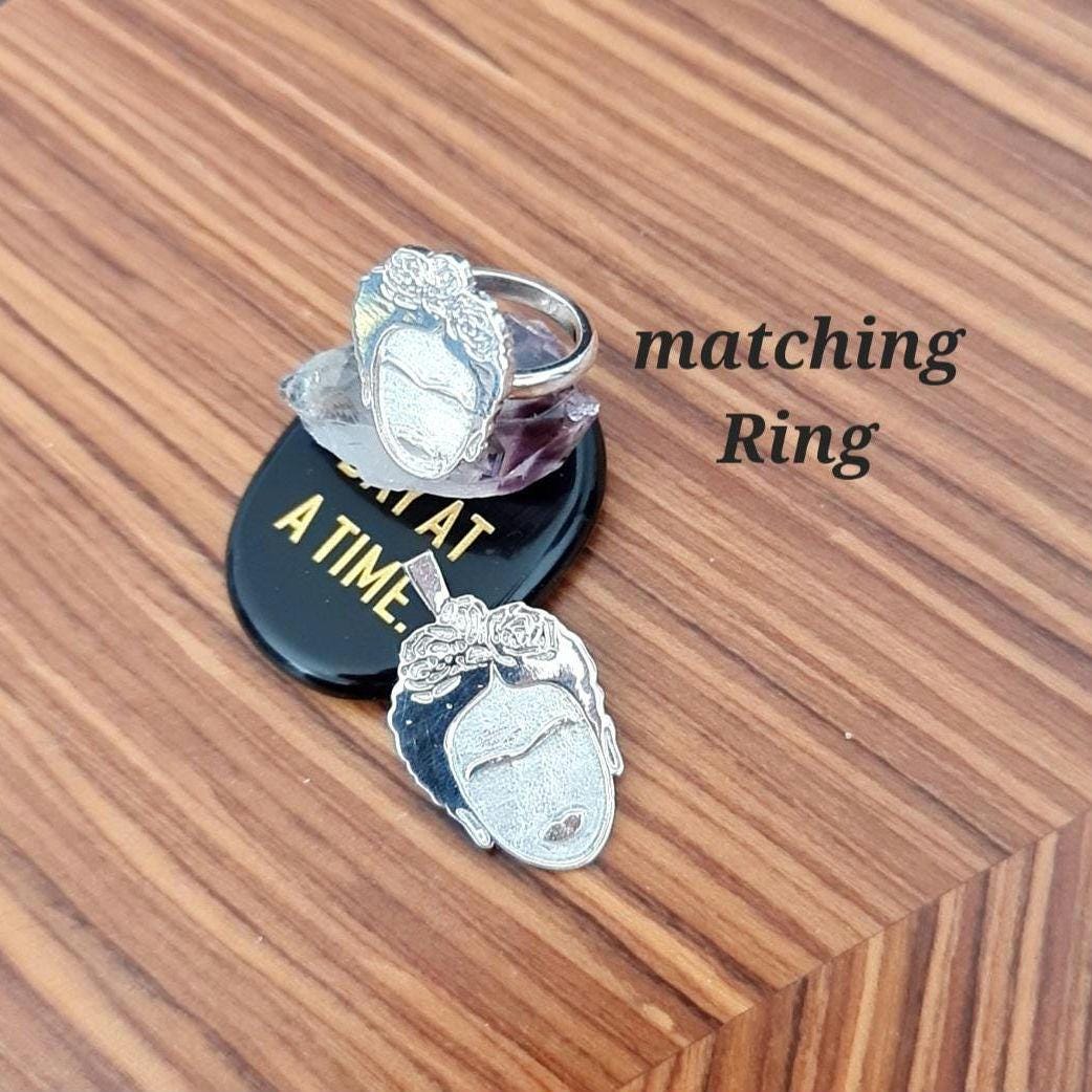 Inspired by the iconic Mexican painter charm Artistic modern   925 sterling silver -  4 cm charm