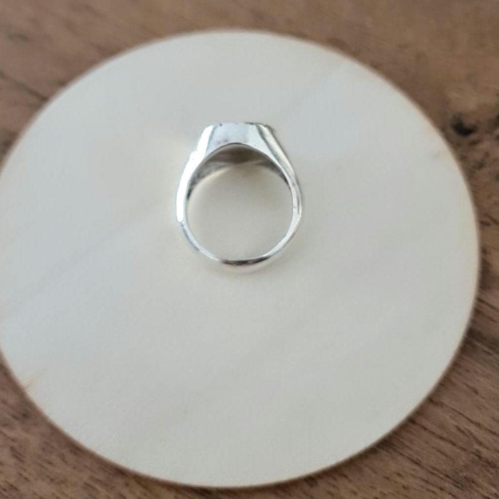 Delfic Epsilon Ring-925 Sterling Silver-Powerful Greek Symbol of Wisdom and Inspiration -