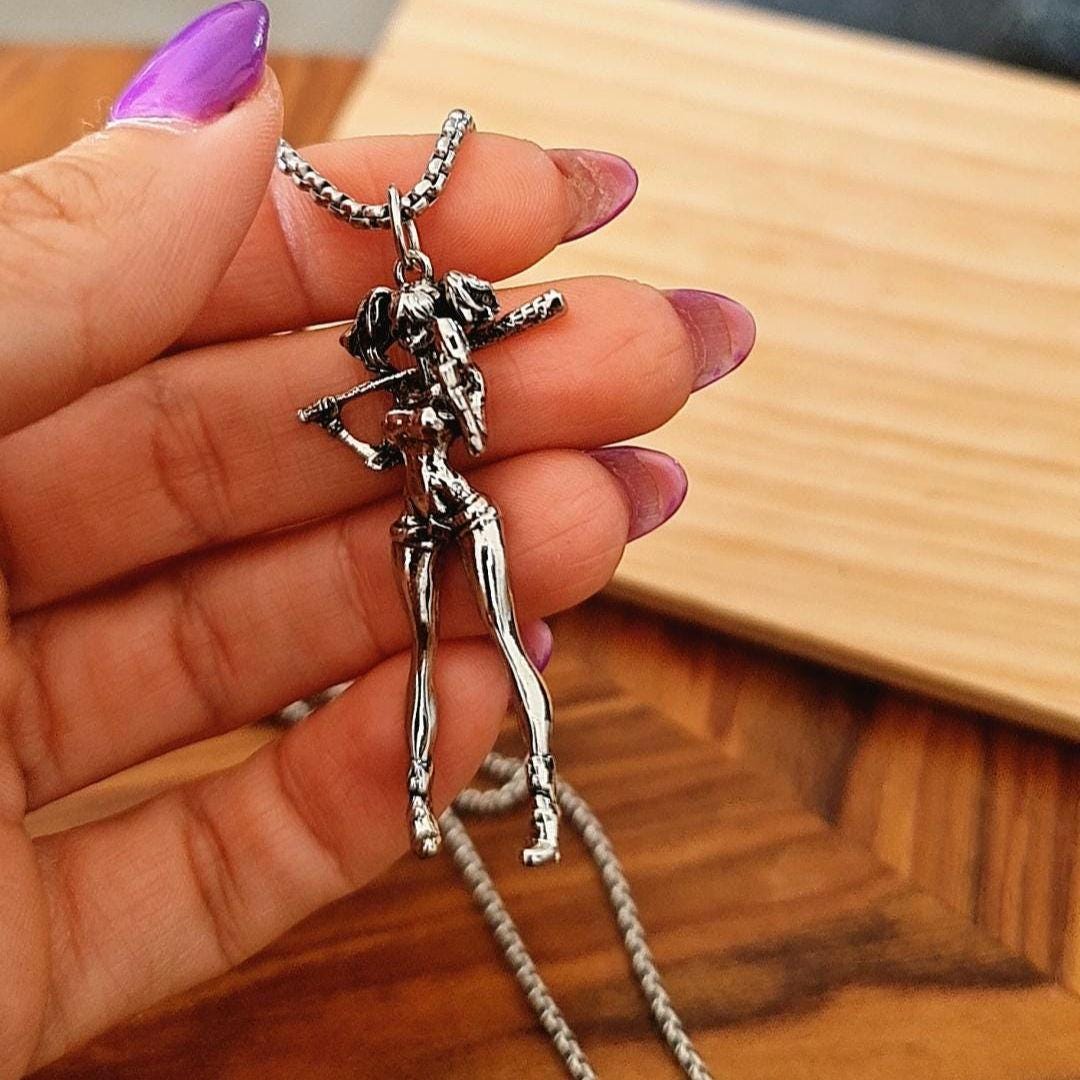 Baseball Girl  Necklace  Casual Fashion , anime,  retro Baseball jewellery