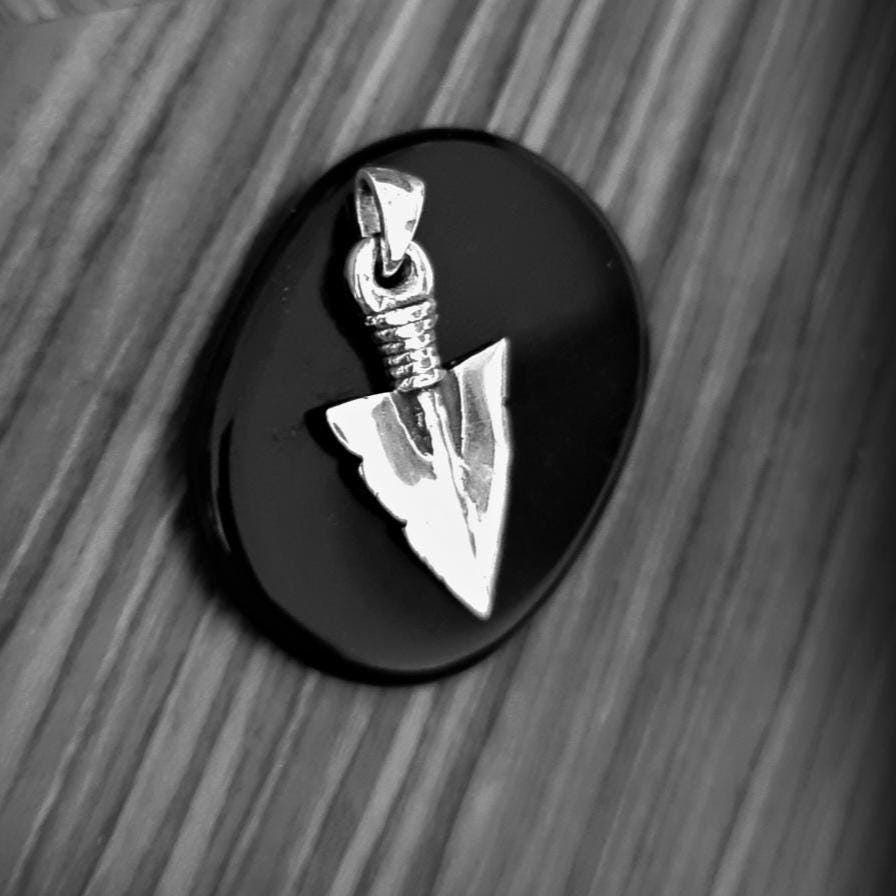 Sterling Silver Arrowhead Pendant Necklace: Archer Jewelry