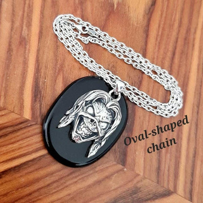 Iron Maiden Eddie Killers Pendant, Skull Pendant, Biker - Rock  - Heavy metal  statement charm Sterling silver