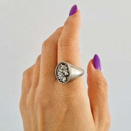 Handmade Sterling Silver Horse Ring: Western Equestrian Jewelry