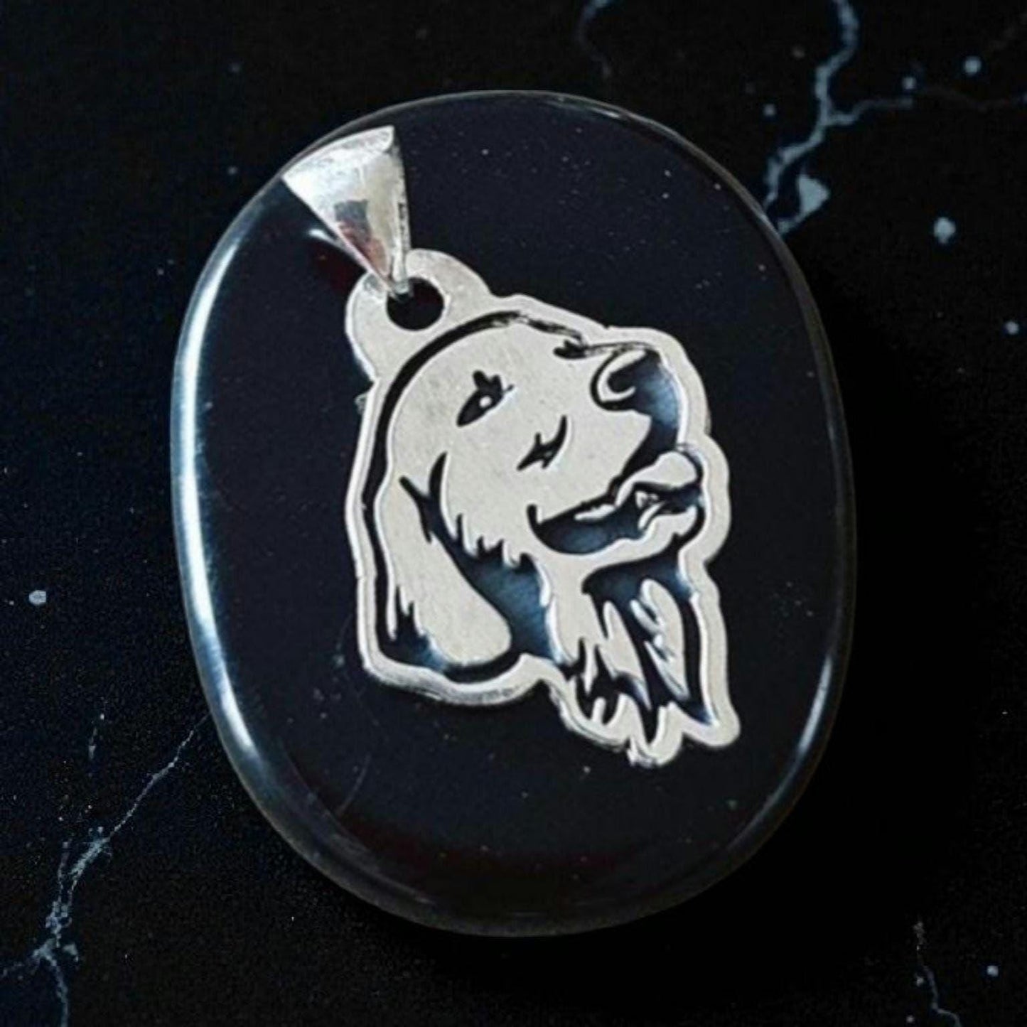 Sterling Silver Labrador Retriever Necklace: Dog Memorial Jewelry