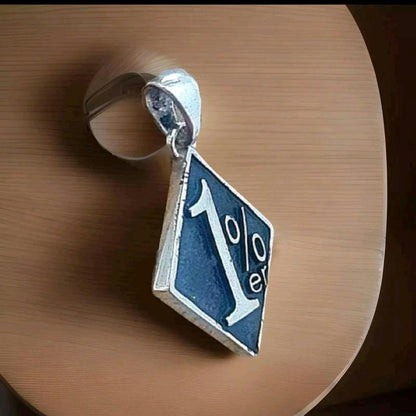 Handmade 1%er Pendant - A Bold and Unconventional Biker Pendant