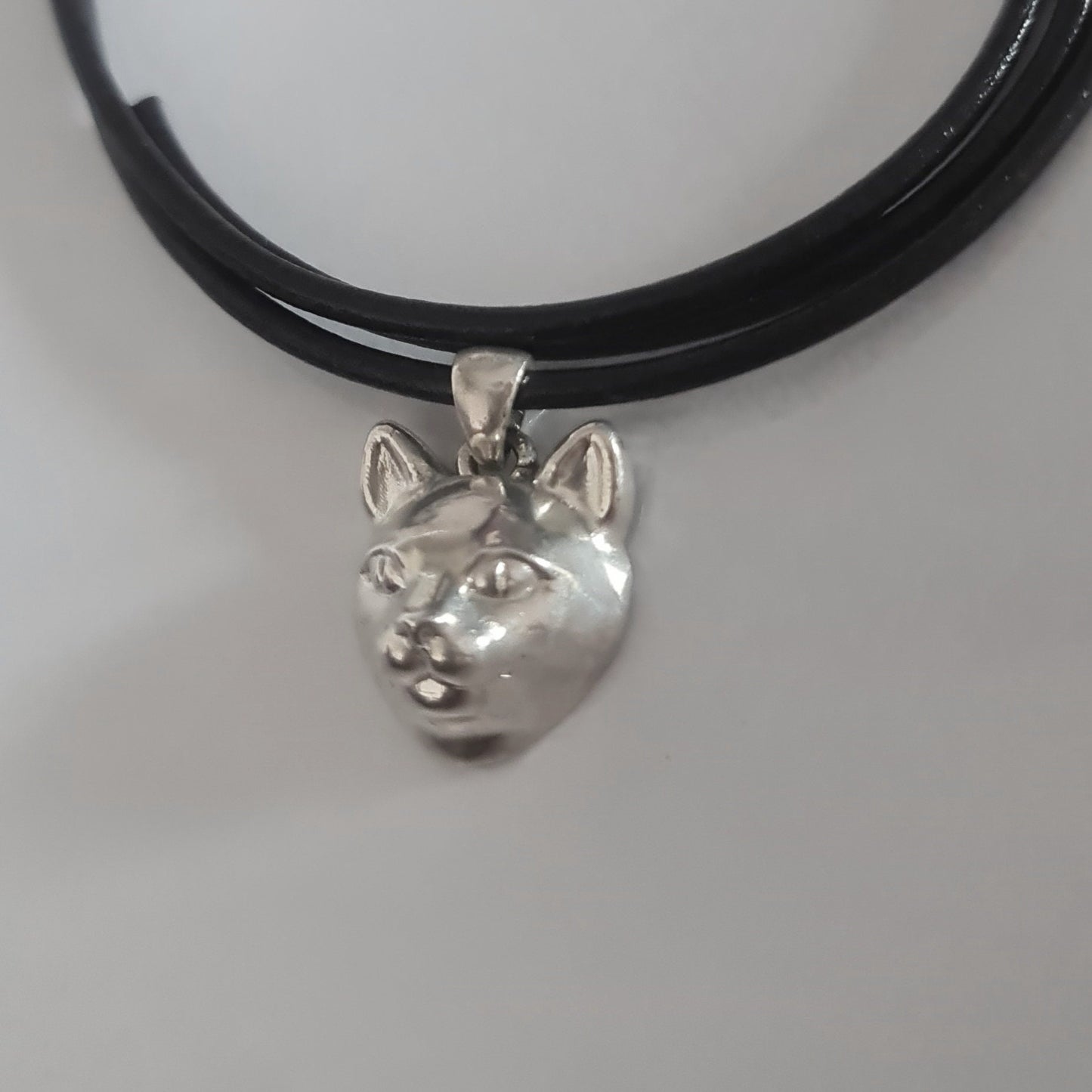 Handmade Sterling Silver Cat Pendant: Minimalist Feline Jewelry