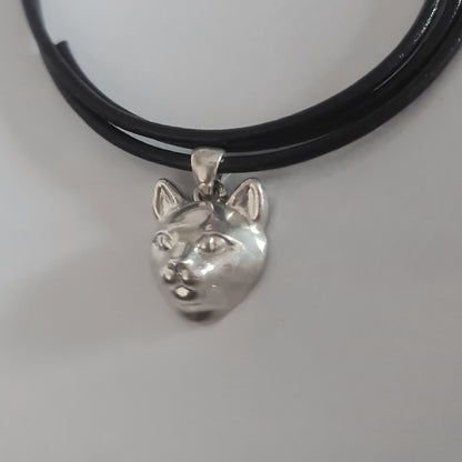 Handmade Sterling Silver Cat Pendant: Minimalist Feline Jewelry