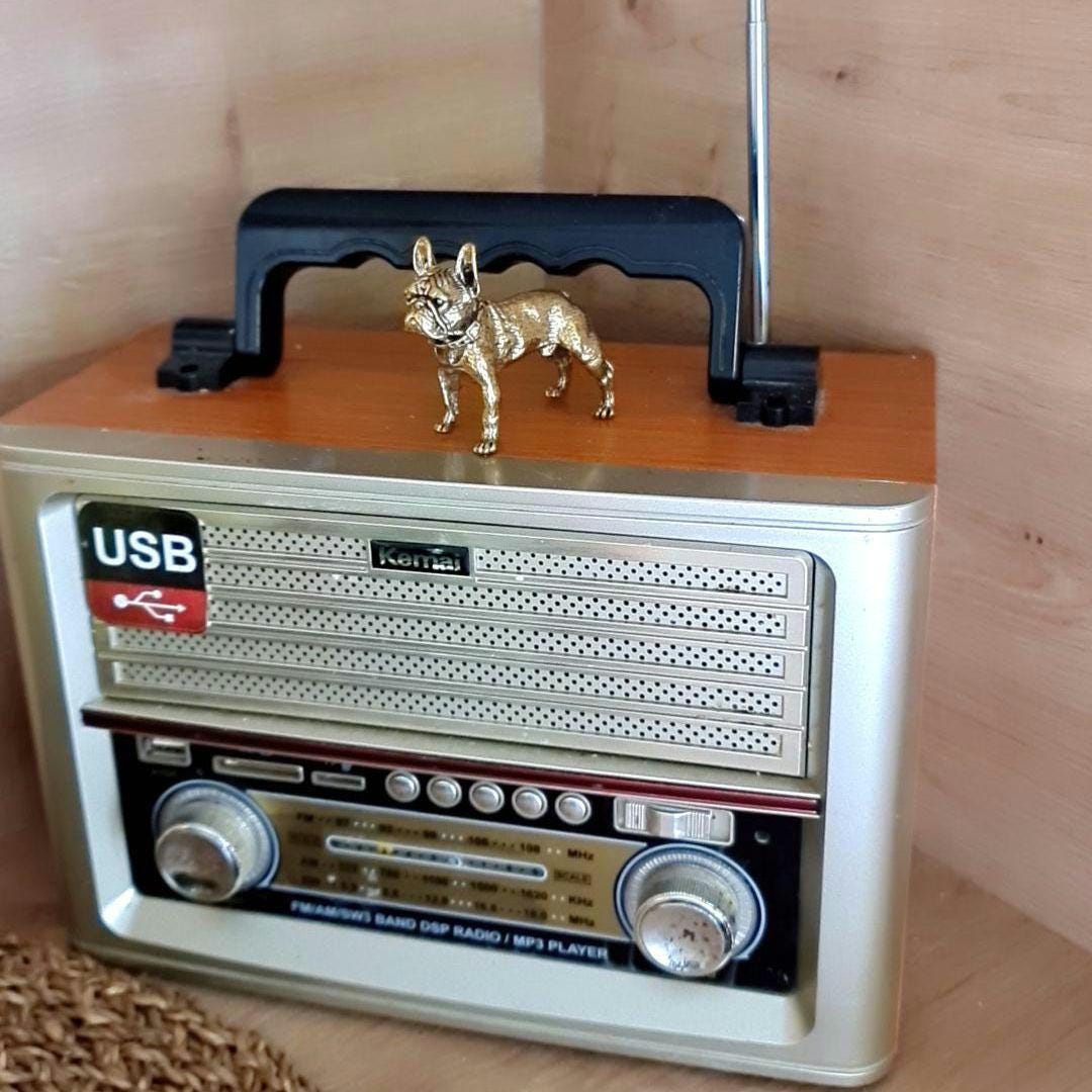 solid brass French Bulldog  figurine -Sculpture-Highly Detailed-Realistic - Deco style " 140 grams" - Decorative