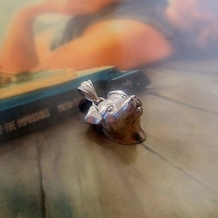 Handmade Sterling Silver Jack Russell Dog Pendant - Minimalist Jewelry