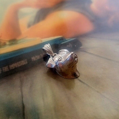 Handmade Sterling Silver Jack Russell Dog Pendant - Minimalist Jewelry