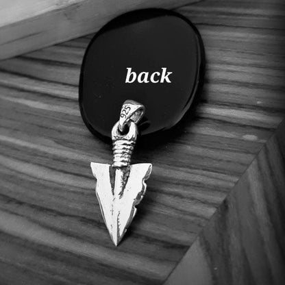 Sterling Silver Arrowhead Pendant Necklace: Archer Jewelry