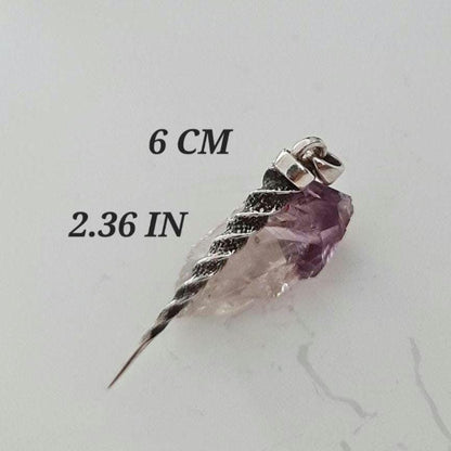 Sterling Silver Unicorn Horn Necklace: Handmade Mythology Charm