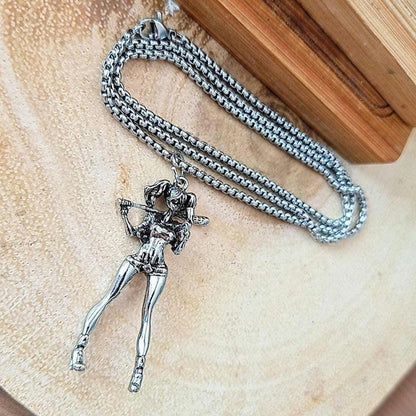 Baseball Girl  Necklace  Casual Fashion , anime,  retro Baseball jewellery